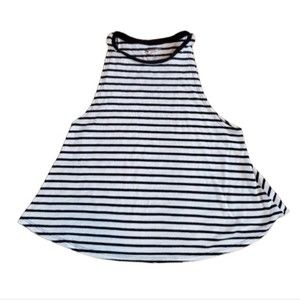 Arizona Black and White Striped Tank Top